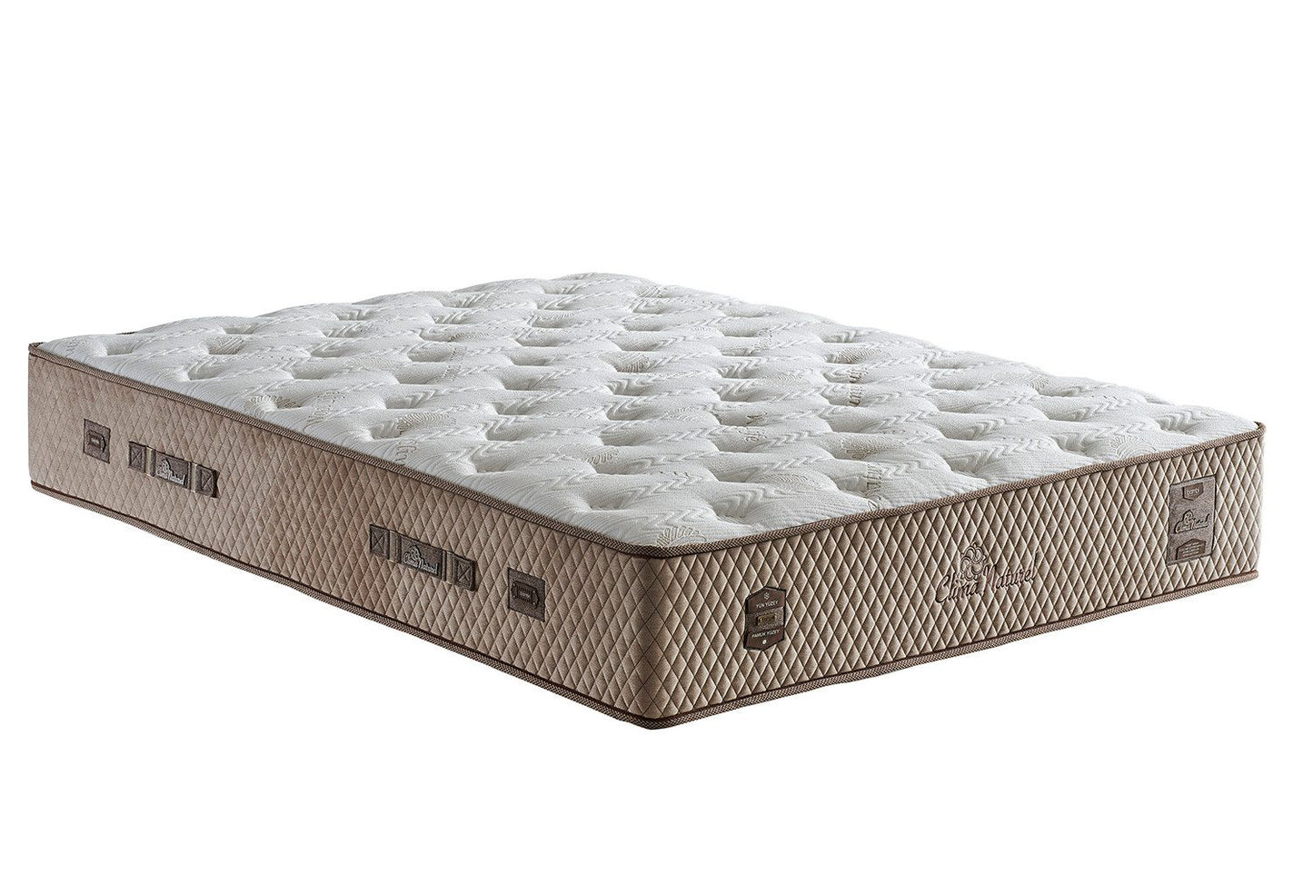 Taschenfederkernmatratze, Bambi Clima Naturel Matratze, Höhe 35 cm, H3 Mittel, Doppelseitig, Woll- & Baumwolloberfläche