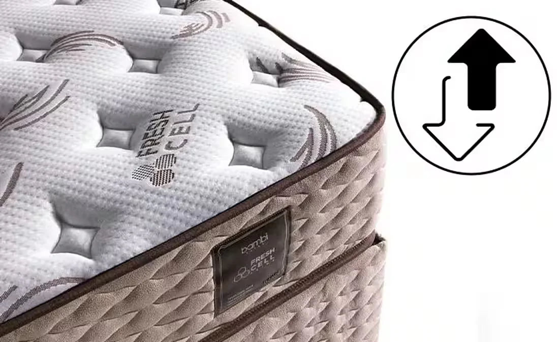 Taschenfederkernmatratze, Bambi Freshcell Prime Matratze, Höhe 30 cm, H3 Mittel, Doppelseitig,