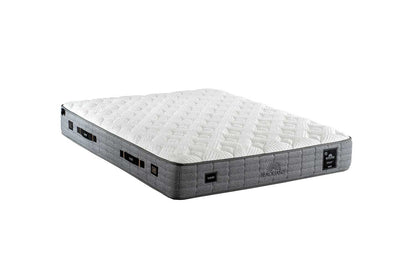 Boxspringbett-Set inkl. Matratze , Bambi Blacksand, Funktionsbett, H4 (Hart) Matratze, Kopfteil mit USB-Anschluss und LED-Leseleuchte