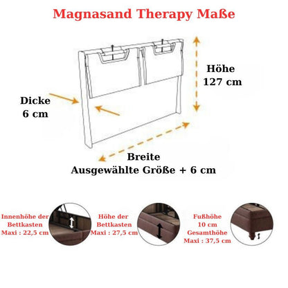 Boxspringbett-Set inkl. Matratze mit Topper, Bambi Magnasand Therapy, Schlafzimmerbett, Funktionsbett, H3