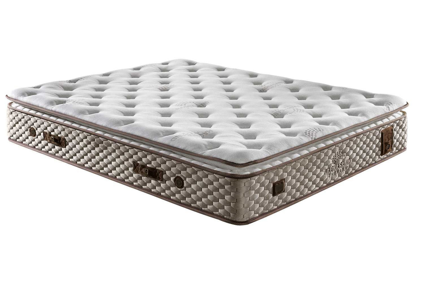 Taschenfederkernmatratze, Bambi Magnasand Therapy, Matratze mit Topper, Höhe 33 cm, H3 Mittel