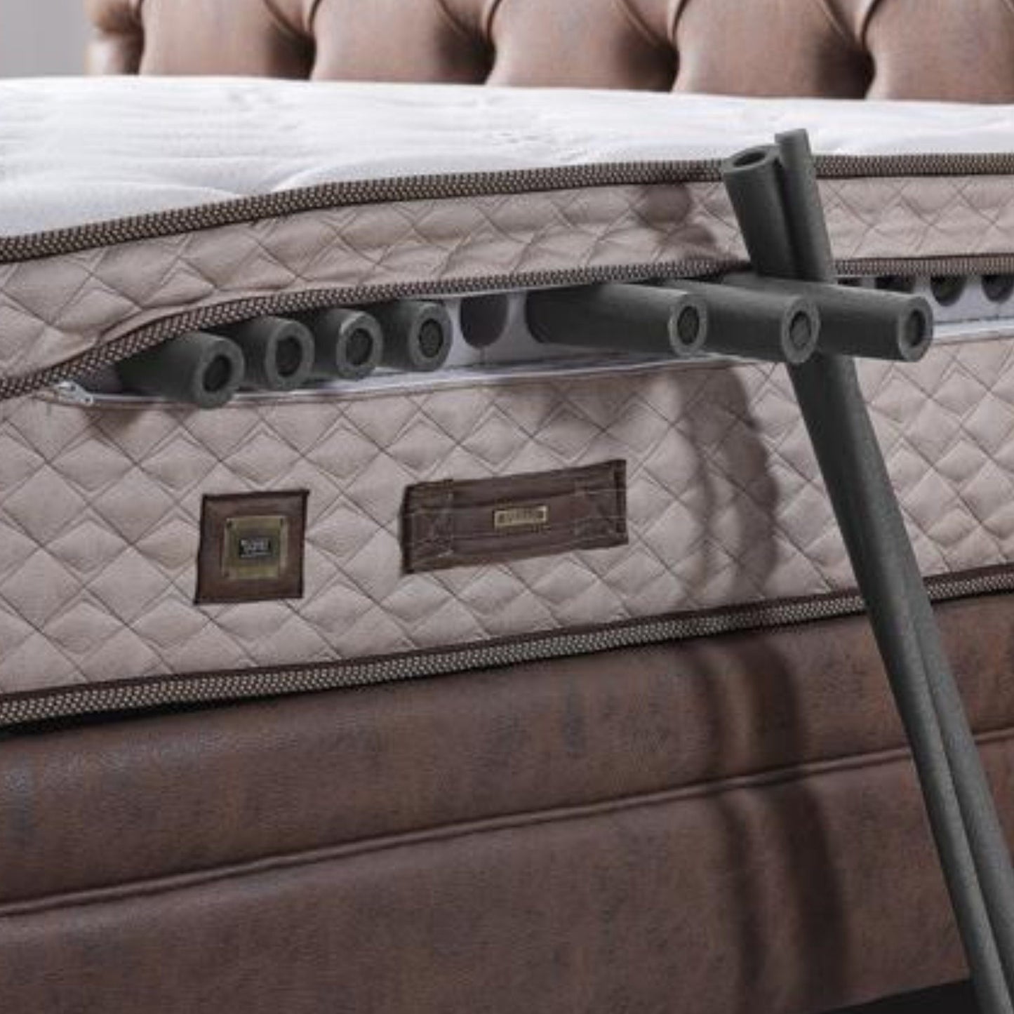 Taschenfederkernmatratze, Bambi Comfizone Matratze, Höhe 33 cm, H2 / H3 / H4 / H5, Matratze mit einstellbarem Härtegrad