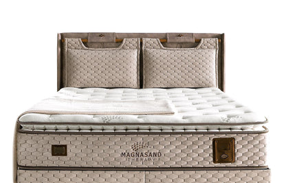 Boxspringbett-Set inkl. Matratze mit Topper, Bambi Magnasand Therapy, Schlafzimmerbett, Funktionsbett, H3