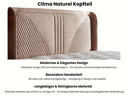 Boxspringbett-Set inkl. Matratze H3, Bambi Clima Naturel, Schlafzimmerbett, Funktionsbett, Matratze H3