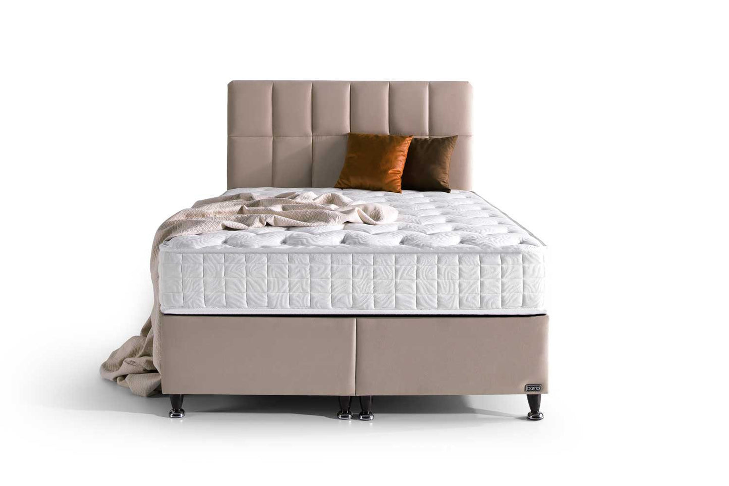 Boxspringbett Set inkl. Matratze, Bambi Golden Prime, Schlafzimmerbett, Funktionsbett, Kopfteil, H3 Mittel