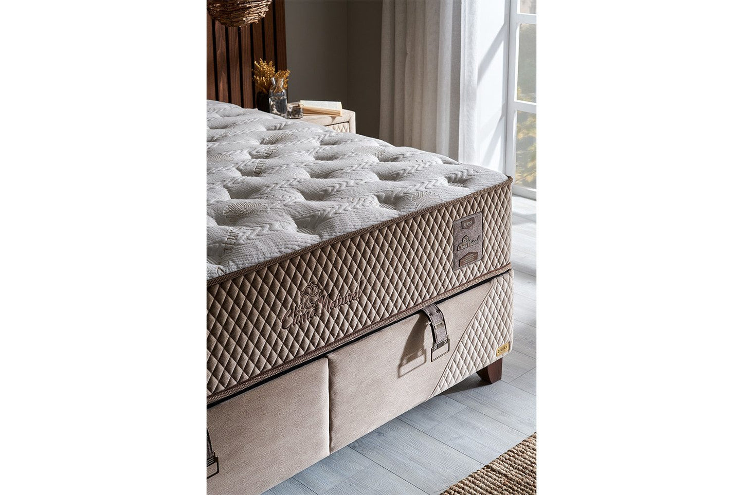 Boxspringbett-Set inkl. Matratze H3, Bambi Clima Naturel, Schlafzimmerbett, Funktionsbett, Matratze H3