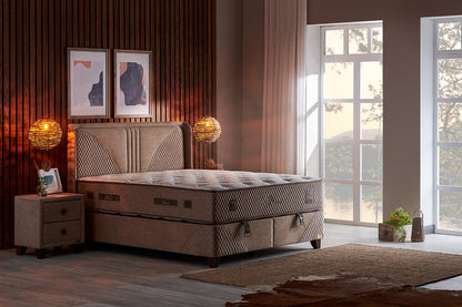 Boxspringbett-Set inkl. Matratze H3, Bambi Clima Naturel, Schlafzimmerbett, Funktionsbett, Matratze H3