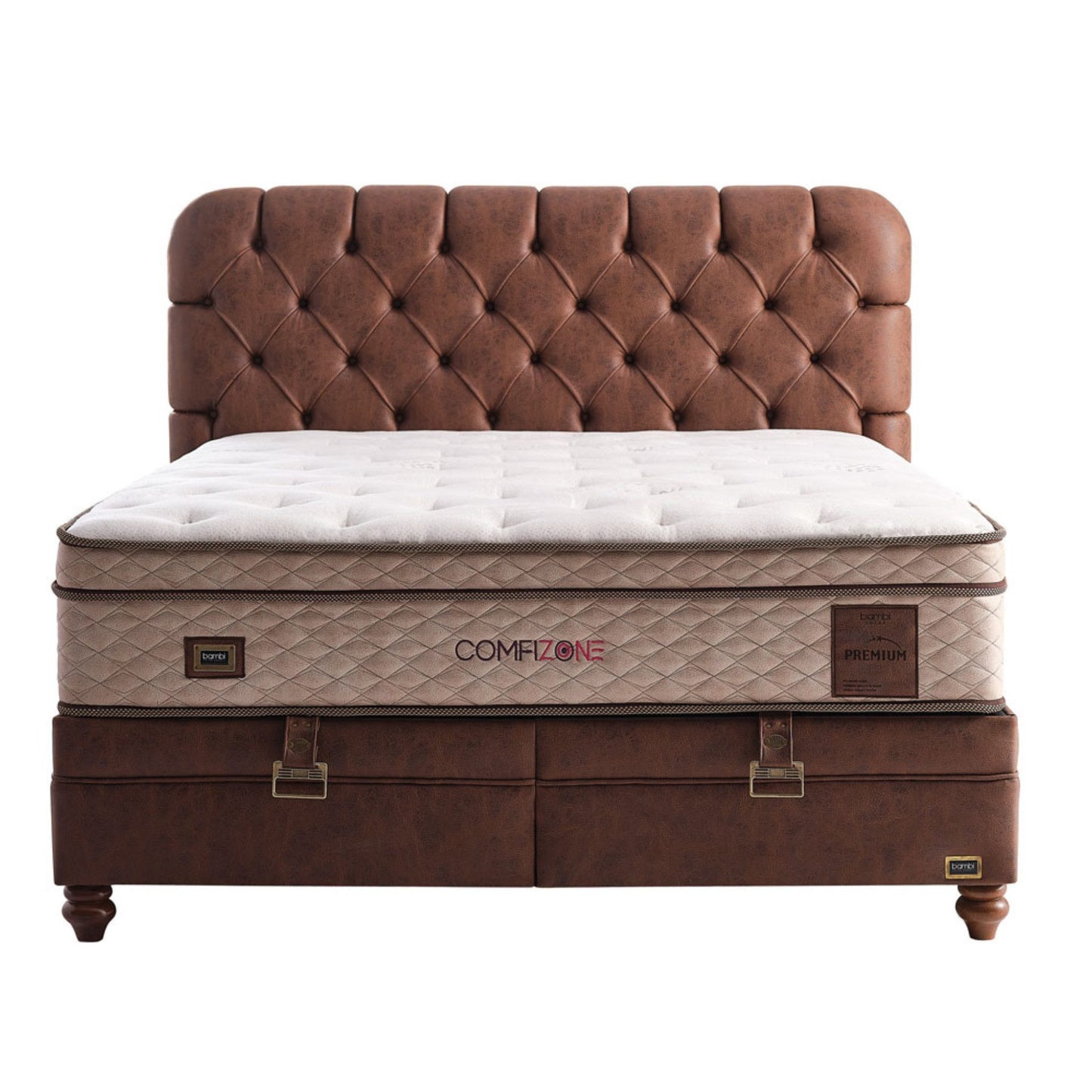Taschenfederkernmatratze, Bambi Comfizone Matratze, Höhe 33 cm, H2 / H3 / H4 / H5, Matratze mit einstellbarem Härtegrad